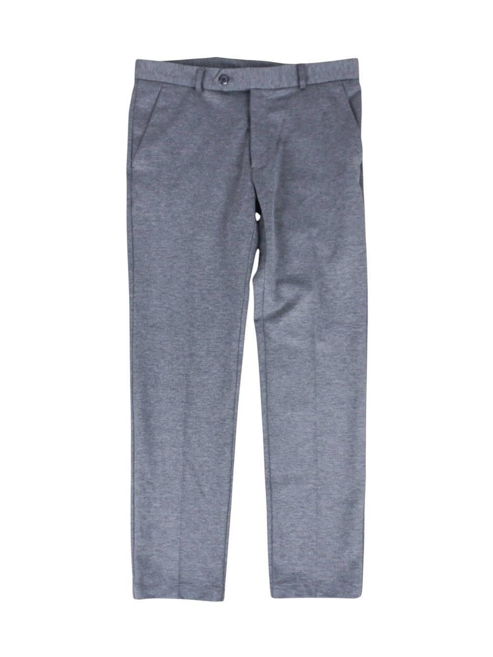 Peter England Perform Super Slim Dress Pants Gray Stretch Flat Front Men's 32